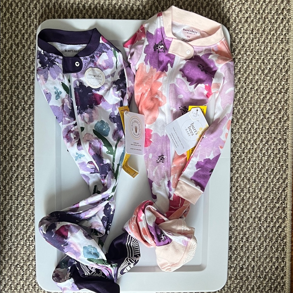 Burt's Bees Baby Floral Pajamas (2)